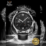 OLEVS 2931 Silver Black Man's Premium Quartz Watch - Image 3