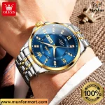 OLEVS 3620 Silver Blue Man's Premium Quartz Watch - Image 9