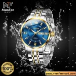 OLEVS 3620 Silver Blue Man's Premium Quartz Watch - Image 2