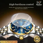 OLEVS 3620 Silver Blue Man's Premium Quartz Watch - Image 6