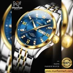 OLEVS 3620 Silver Blue Man's Premium Quartz Watch - Image 4