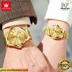 OLEVS 3620 Full Golden Couple Premium Quartz Watch - Image 7