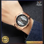 SKMEI 2049 Dual Time Rose Gold Multifunctional Man's Premium Watch - Image 4