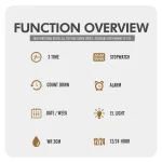 SKMEI 2049 Dual Time Silver Black Multifunctional Man's Premium Watch - Image 5