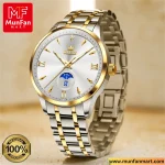 Original OLEVS 3646 Man's Watch Silver Golden