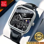 OLEVS 9914 Chronograph Man’s Watch Silver Black