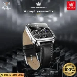 OLEVS 9914 Chronograph Man’s Watch Silver Black