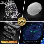 Original OLEVS 3640 Chronograph Man's Watch Full Black