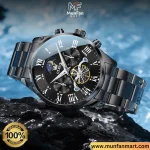 Original OLEVS 3640 Chronograph Man's Watch Full Black