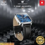 OLEVS 9914 Chronograph Man’s Watch Silver Blue