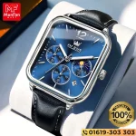OLEVS 9914 Chronograph Man’s Watch Silver Blue