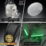 OLEVS 9914 Chronograph Man’s Watch Silver Gray