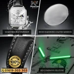 OLEVS 9914 Chronograph Man’s Watch Full Silver