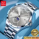 OLEVS 2956 Silver Gray Luxury Man’s Watch