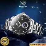 OLEVS 2956 Silver Black Luxury Man’s Watch - Image 5