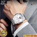OLEVS 2956 Full Silver Luxury Man’s Watch - Image 2