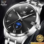 OLEVS 3646 Silver Black Premium Quartz Man’s Watch - Image 2