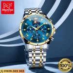 OLEVS 3653 Golden Blue Luxury Man’s Watch - Image 6