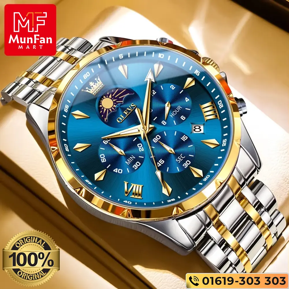 Gblu3 OLEVS 3653 Mans Watch