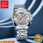 OLEVS 3653 Silver Gray Luxury Man’s Watch - Image 6