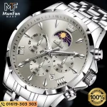 OLEVS 3653 Silver Gray Luxury Man’s Watch - Image 5