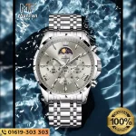 OLEVS 3653 Silver Gray Luxury Man’s Watch - Image 4