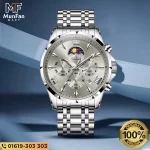 OLEVS 3653 Silver Gray Luxury Man’s Watch - Image 3