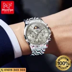 OLEVS 3653 Silver Gray Luxury Man’s Watch - Image 2