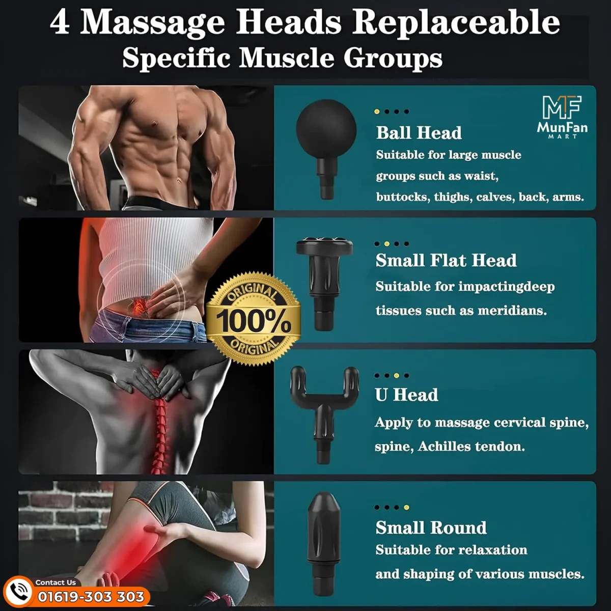 4 In 1 Body Message Gun Therapy Machine