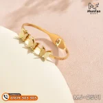 2501 Gold Plated 3 Butterfly LUXURY Spring Bracelet - Image 9