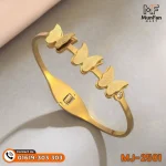 2501 Gold Plated 3 Butterfly LUXURY Spring Bracelet