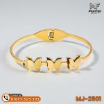 2501 Gold Plated 3 Butterfly LUXURY Spring Bracelet - Image 6
