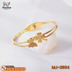 2504 Gold Plated Butterfly Flower LUXURY Spring Bracelet - Image 6