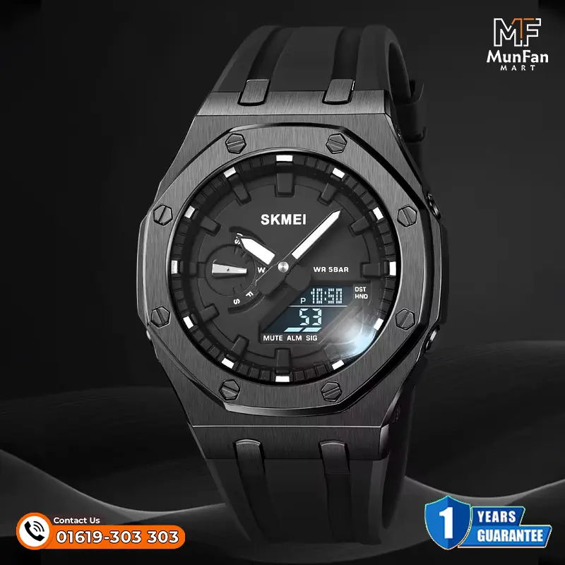 SKMEI 2243 Full Black Premium Sports Watch