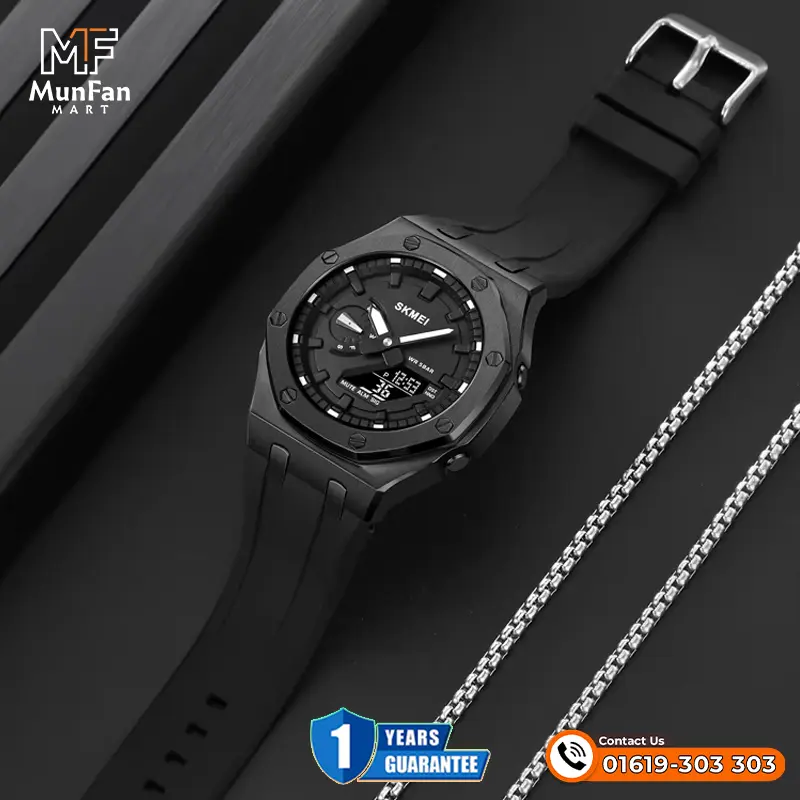 SKMEI 2243 Full Black Premium Sports Watch