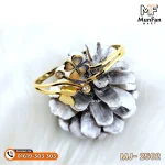 2502 Gold Plated Butterfly Flower 2 Stone PREMIUM Spring Bracelet - Image 2