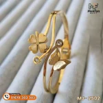 2502 Gold Plated Butterfly Flower 2 Stone PREMIUM Spring Bracelet - Image 9