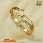 2503 Gold Plated Butterfly Leaf PREMIUM Spring Bracelet - Image 3