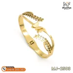 2503 Gold Plated Butterfly Leaf PREMIUM Spring Bracelet - Image 8