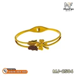 2504 Gold Plated Butterfly Flower LUXURY Spring Bracelet - Image 13