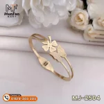 2504 Gold Plated Butterfly Flower LUXURY Spring Bracelet - Image 8