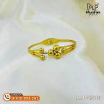 2506 Gold Plated 6 Pearl Beads LUXURY Spring Bracelet - Image 7