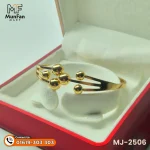 2506 Gold Plated 6 Pearl Beads LUXURY Spring Bracelet - Image 6