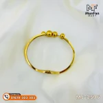 2506 Gold Plated 6 Pearl Beads LUXURY Spring Bracelet - Image 12