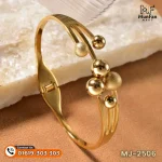 2506 Gold Plated 6 Pearl Beads LUXURY Spring Bracelet