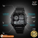 SKMEI 1299 Full Black Premium Sports Watch - Image 3