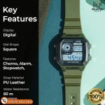 SKMEI 1299 Forest Green Premium Sports Watch - Image 3