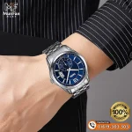 SKMEI 9319 Silver Blue Premium Man's Watch - Image 3