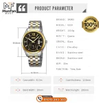 SKMEI 9319 Golden Black Premium Man's Watch - Image 3
