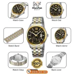 SKMEI 9319 Golden Black Premium Man's Watch - Image 4